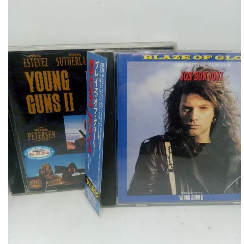 Paket_CD_VCD_Jon_Bon_Jovi_-_Blaze_Of_Glory_&_Young_Guns_II_/_Made_In_Japan