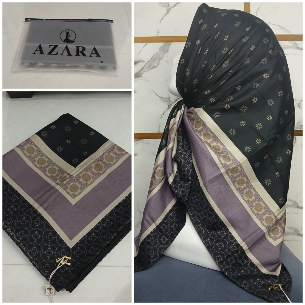 Hijab SegiEmpat motif Voal byAzara