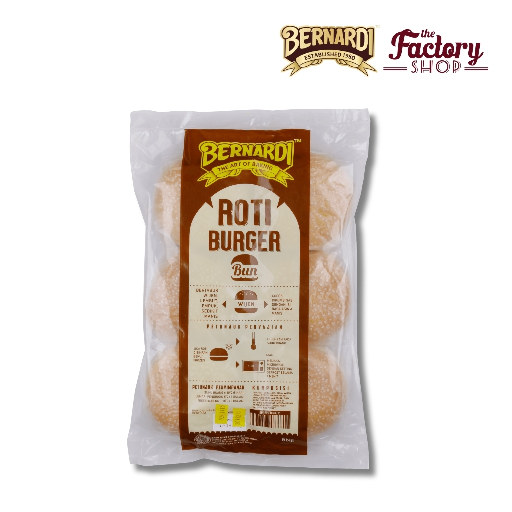 [READY STOCK] BERNARDI ROTI BURGER WJ 6 PCS
