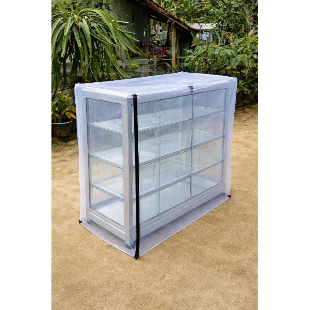 tutup etalase toko 120 x 120 x 120 cm tutup etalase transparan tutup etalase toko rak sepatu tutup e
