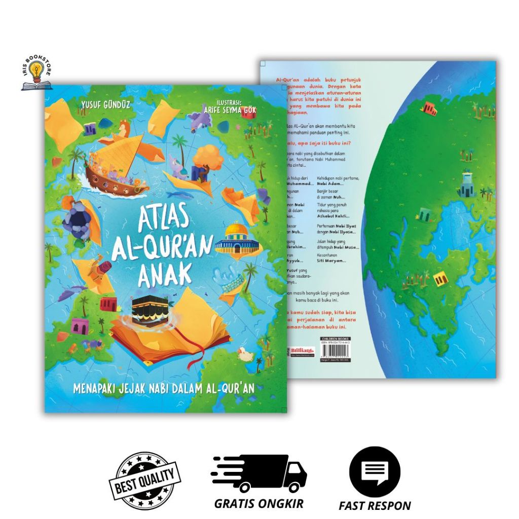 Buku Atlas Al-Quran Anak - Menapaki Jejak Nabi dalam Al-Quran (Brilliant Books)