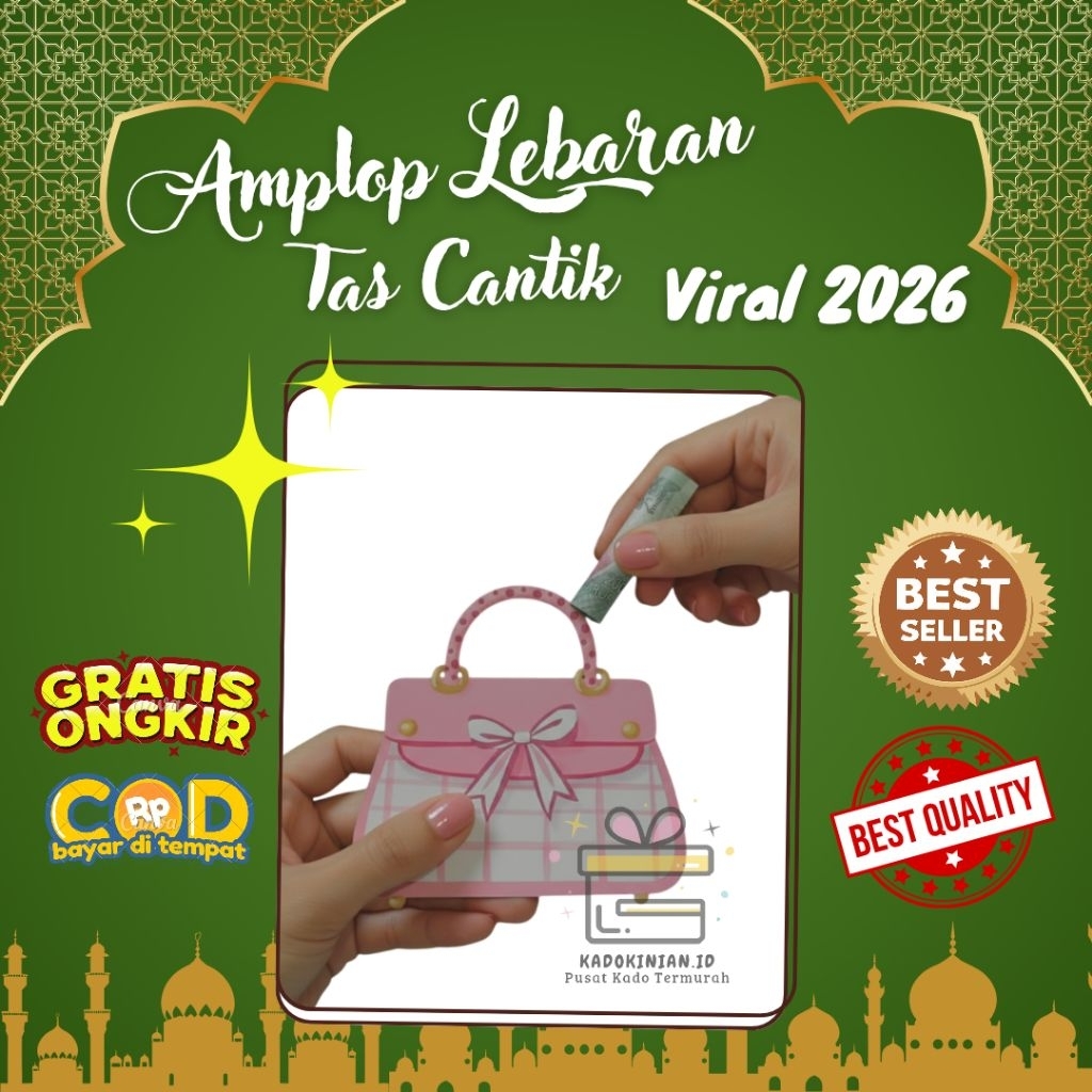 Amplop Lebaran Tas Lucu | Angpao Lebaran Tenteng viral 2026 | Tas mini
