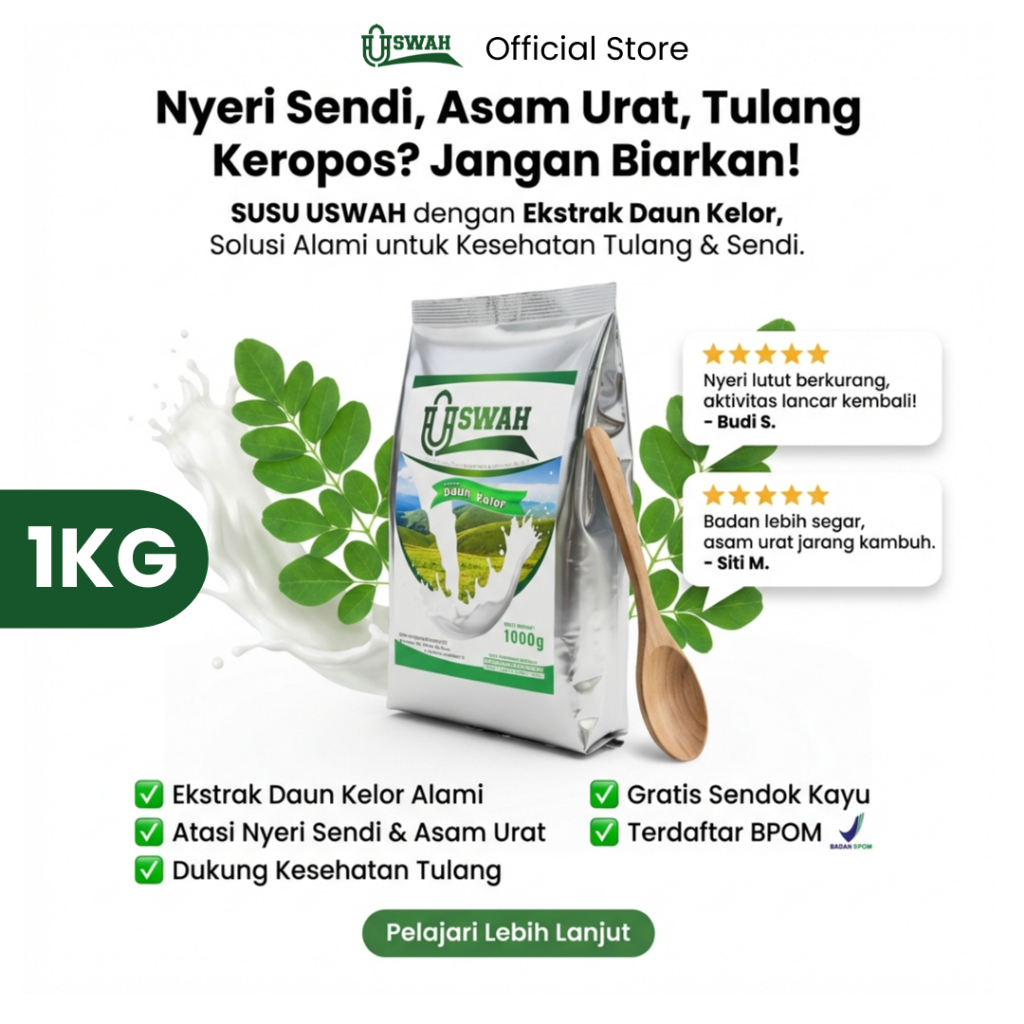 Uswah - Susu Kambing Etawa Bubuk 1Kg