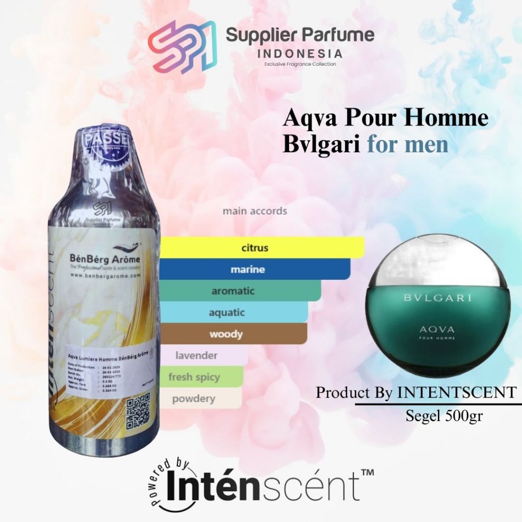 AQUA BULGARI FOR MEN By BENBERG INTENSCENT Segel 500gr