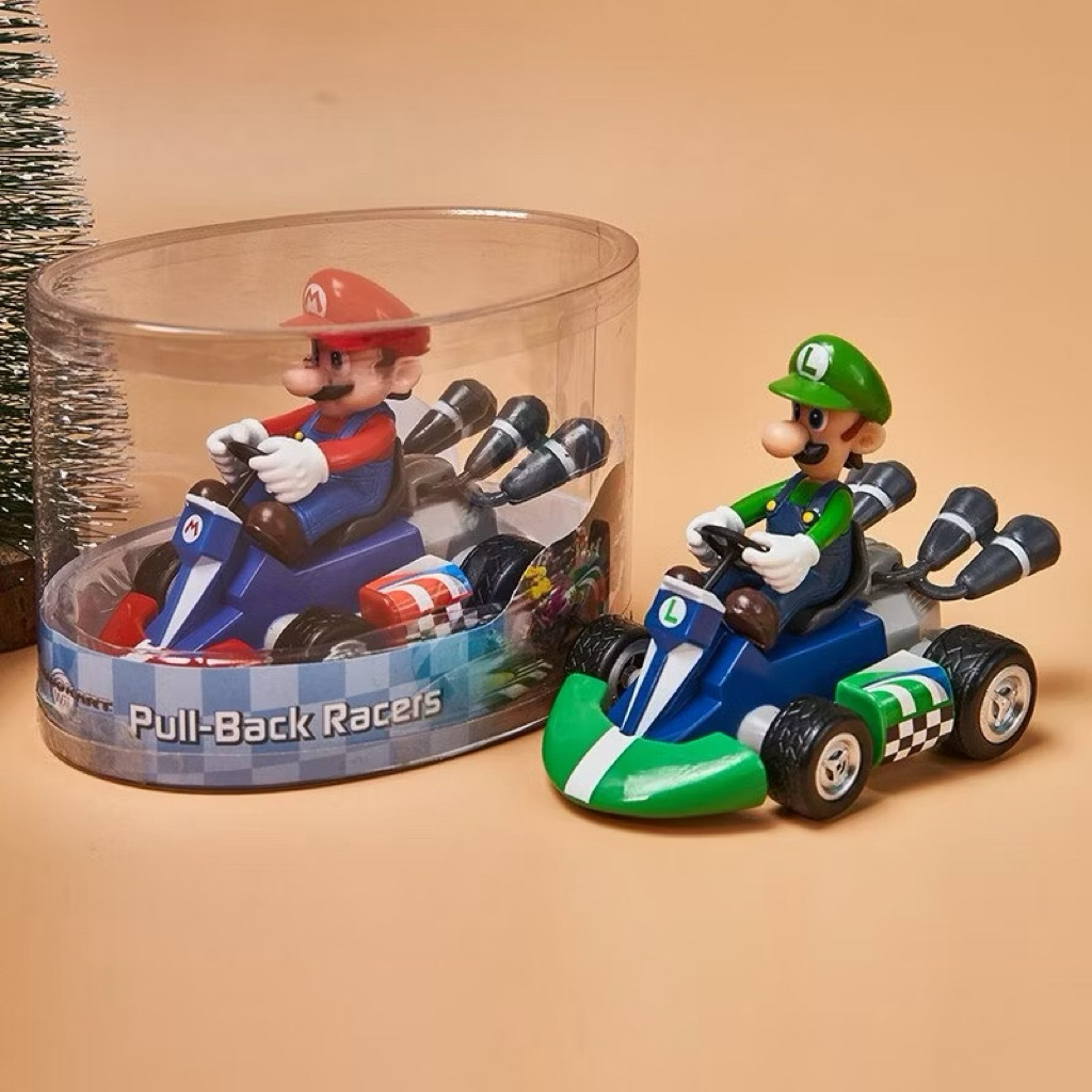 Ready. Langsung Kirim. Mario Bros Pullback Cart Import China - Mario & Luigi