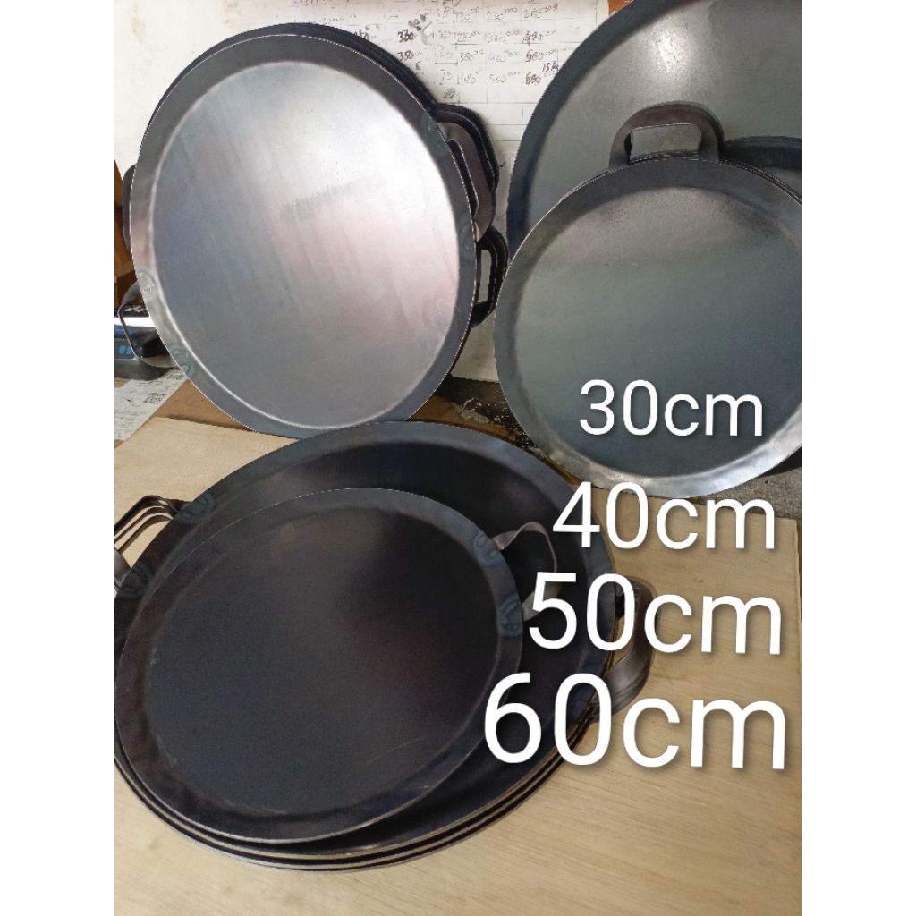 wajan anti lengket panggangan wajan pembakaran pemanggang loyang anti lengket baja stainles pan kual