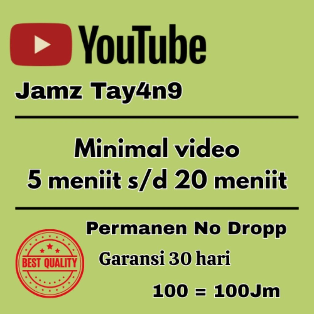 Viewers YouTube views murah permanen bergaransi
