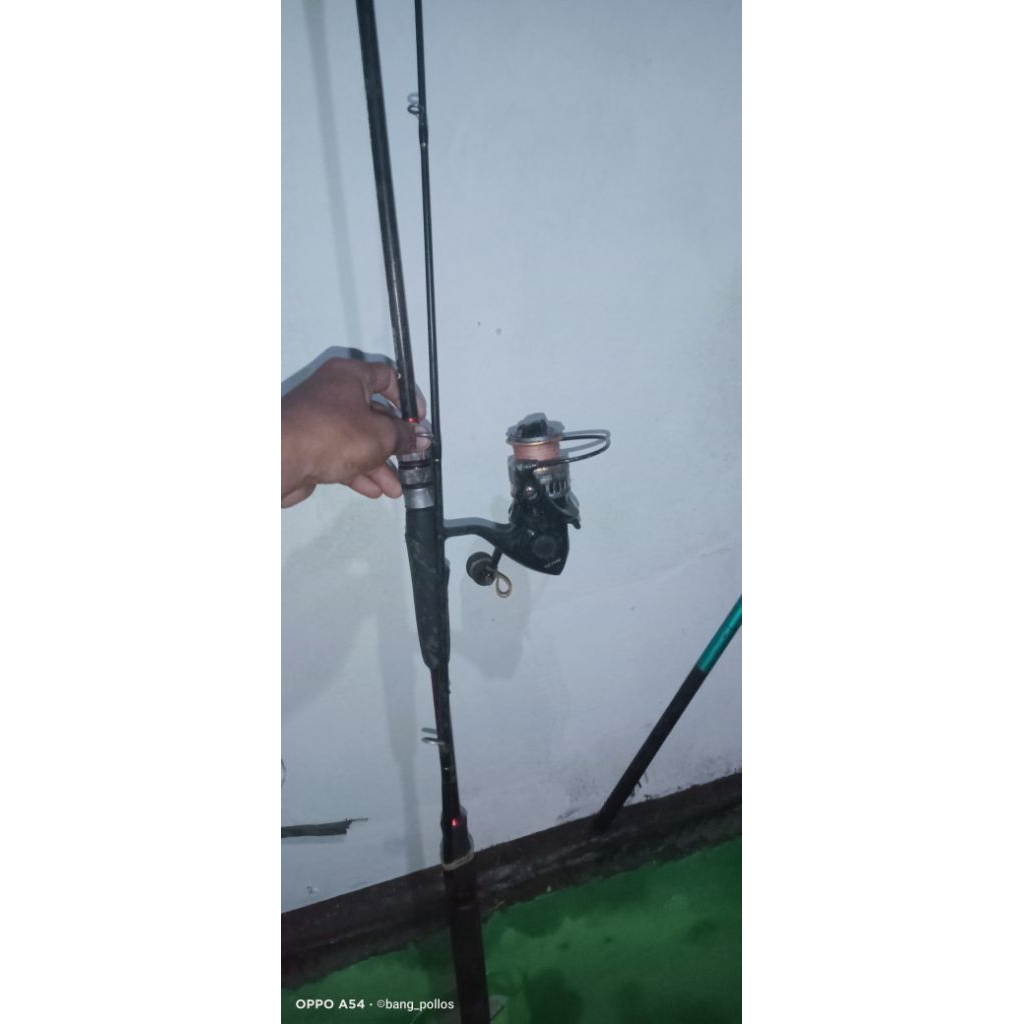 set pancing, joran 180cm, reel 2000, senar PE