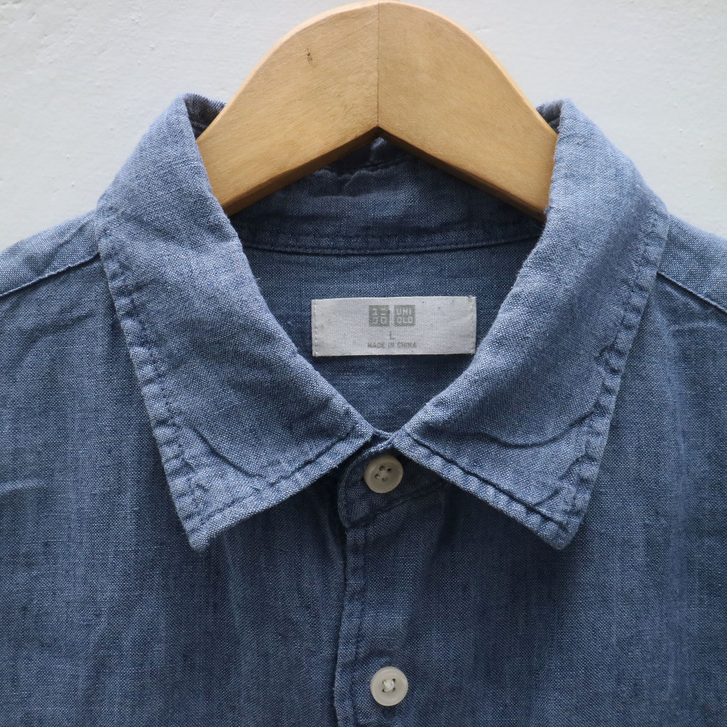 Kemeja Lengan Panjang Uniqlo - A2264 - Size L