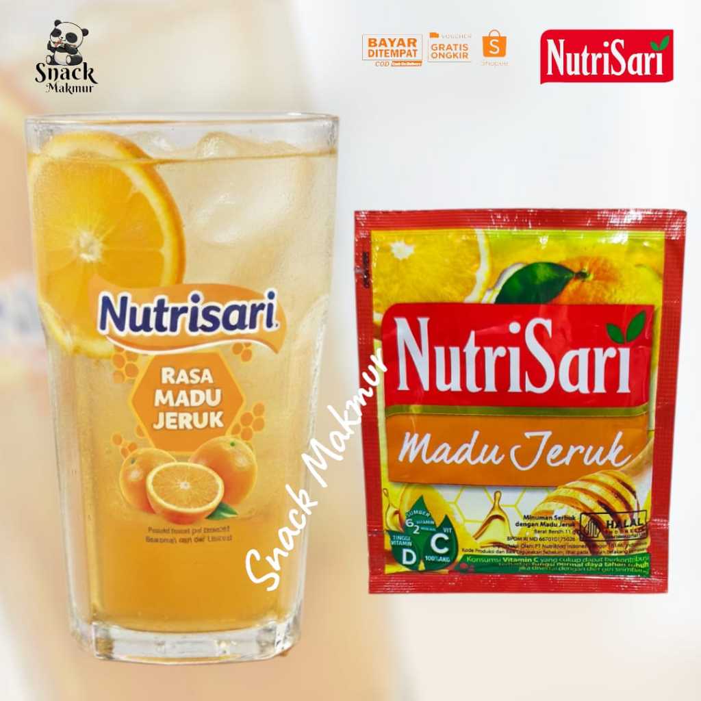 NUTRISARI MINUMAN ES SEGAR RASA MADU JERUK ( VITAMIN C ) 1 RENCENG 10 PCS