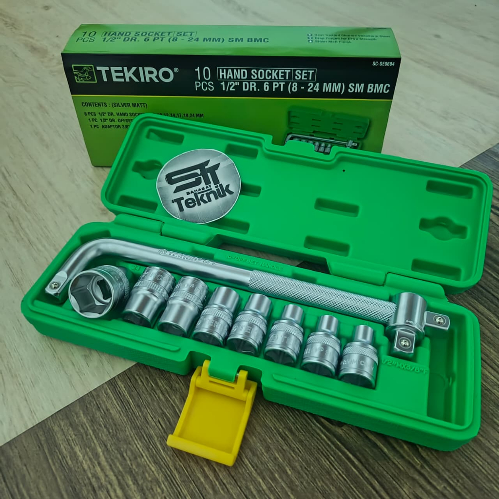 TEKIRO KUNCI SHOCK SET TEKIRO KUNCI SOK SET TEKIRO KUNCI SOCKET SET TEKIRO 10 PCS BOX PLASTIK