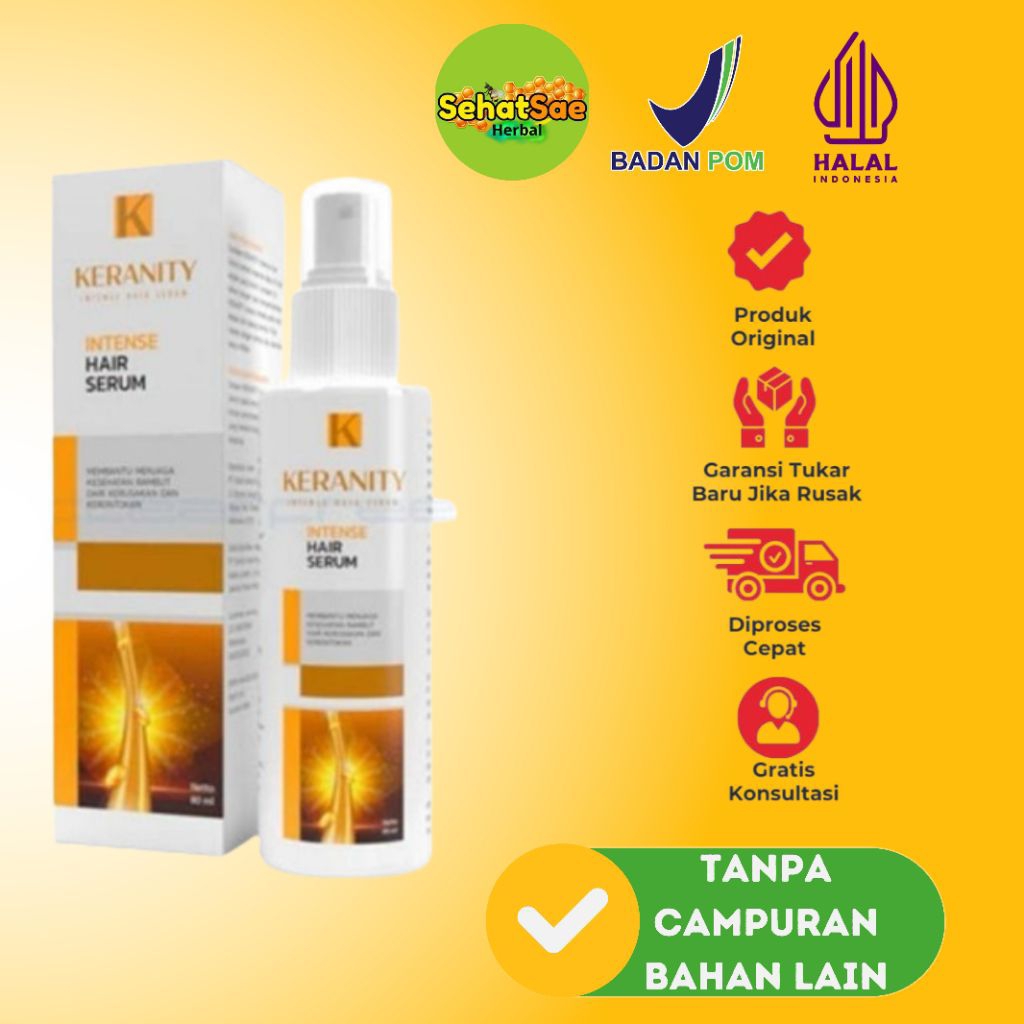 Keranity Asli Solusi Rambut Botak Dan Memperbaiki Pertumbuhan Rambut