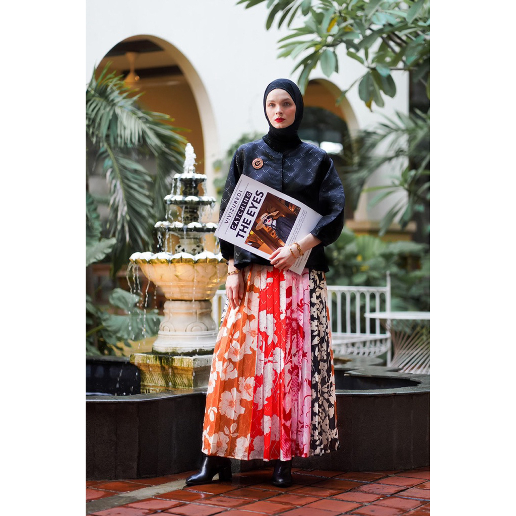 PRELOVED VIVI ZUBEDI ELOQUENT SKIRT - RUSTIC ORANGE