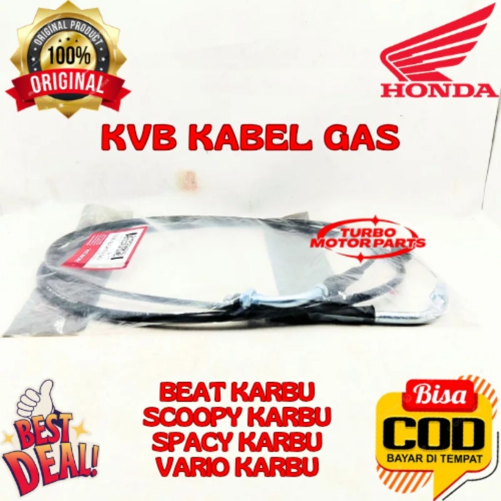 KABEL GAS ORIGINAL HONDA KODE KVB, KABEL GAS BEAT KARBU, KABEL GAS SCOOPY KARBU, KABEL GAS SPACY KAR