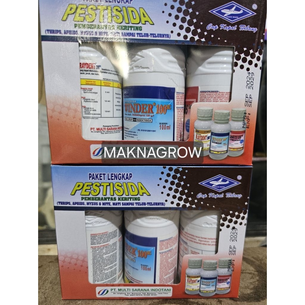 Racun hama INSEKTISIDA PAKET KERITING PESTISIDA winder, samite, dan raydent 100 ml