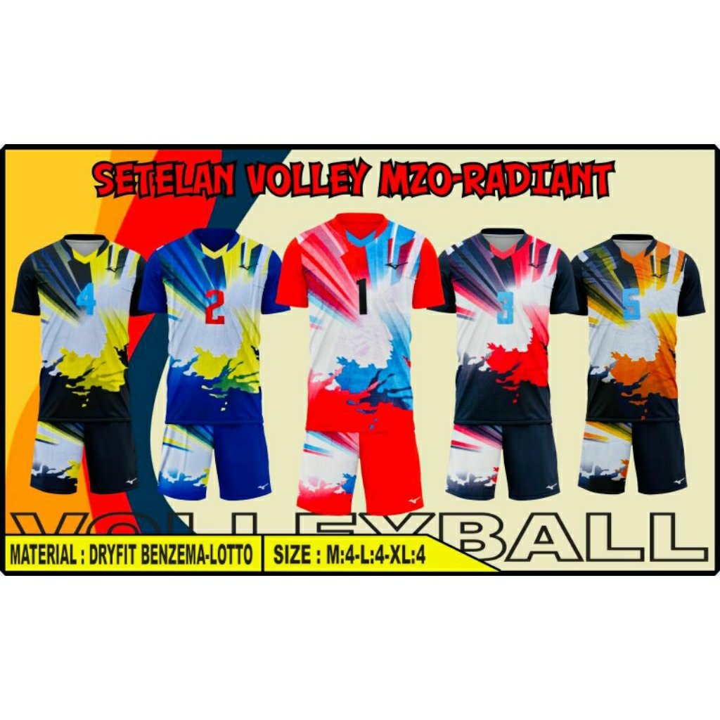 Jersey Voli Tim Putra 12 pcs