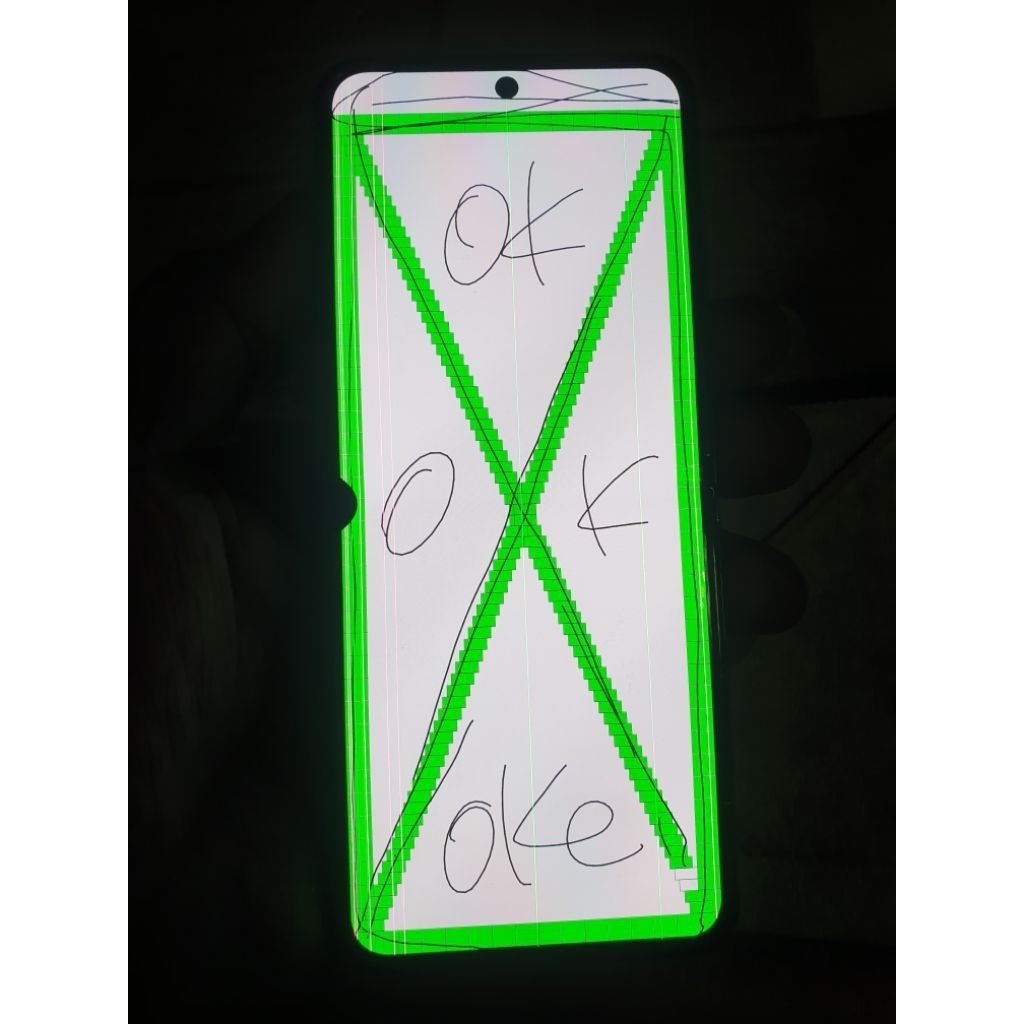 LCD dalam samsung Z flip 5 original copotan minus normal
