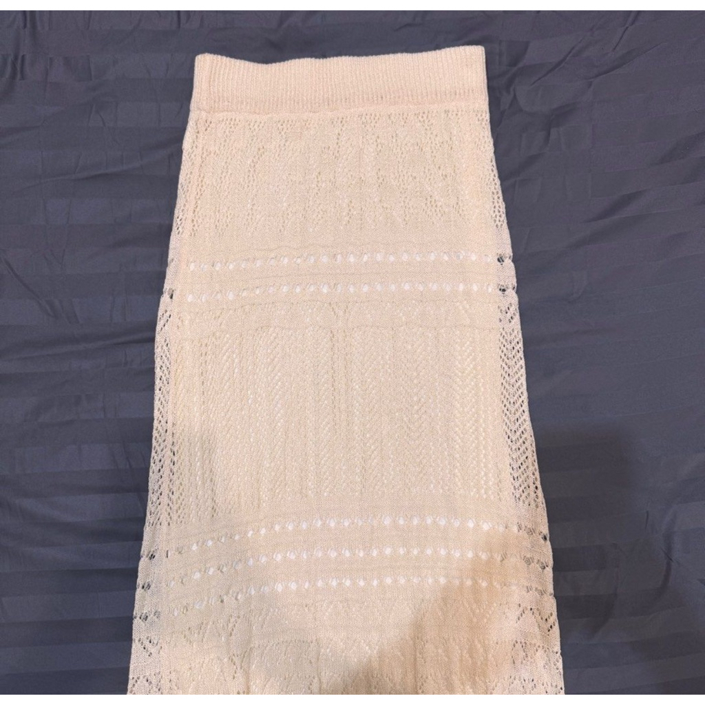 [ROK WANITA] ROK PANJANG WANITA STRETCH WARNA PUTIH CREAM