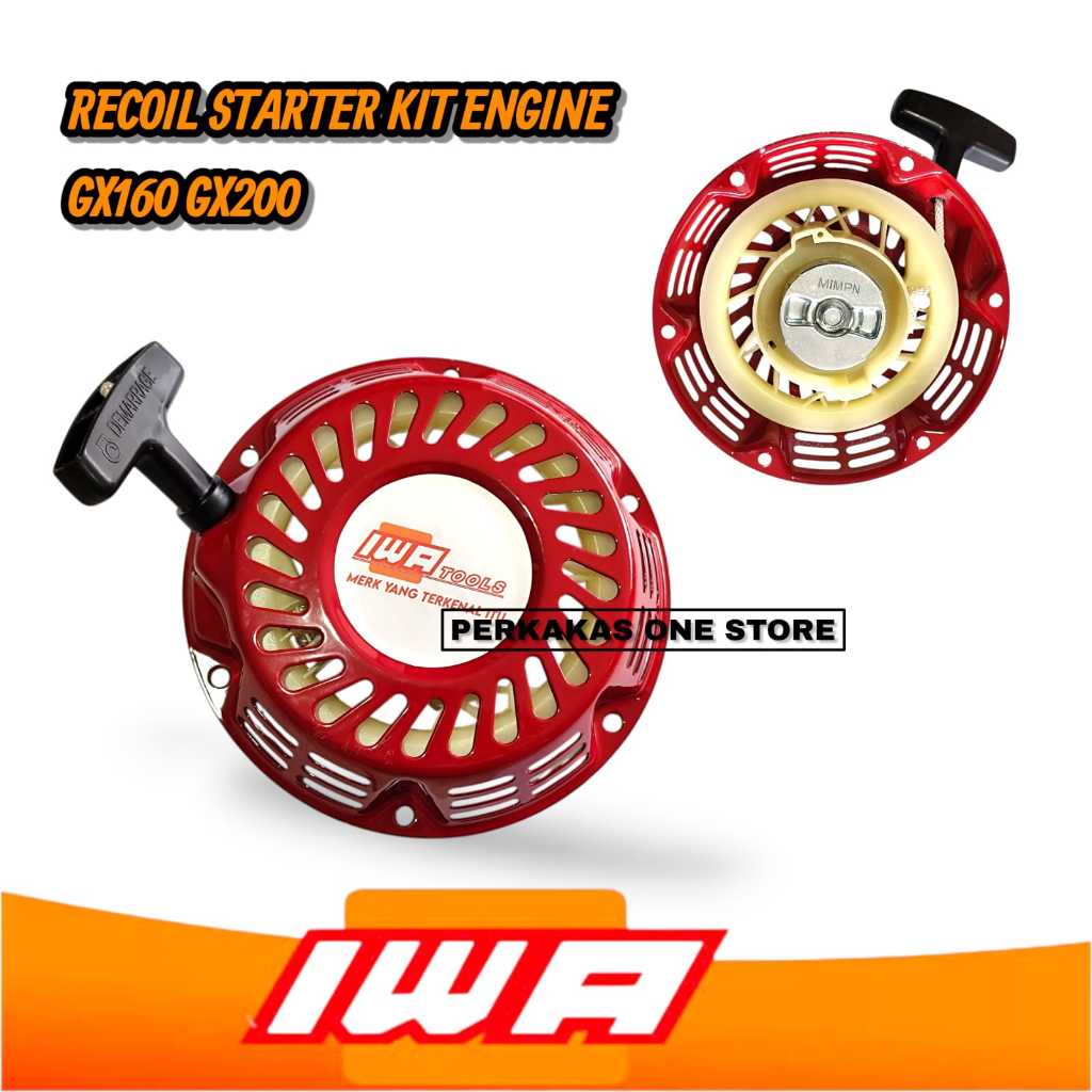 COD  IWA Recoil Starter GX-160/GX-200 - Recoil Starter Assy engkol Generator Mesin GX160 GX200