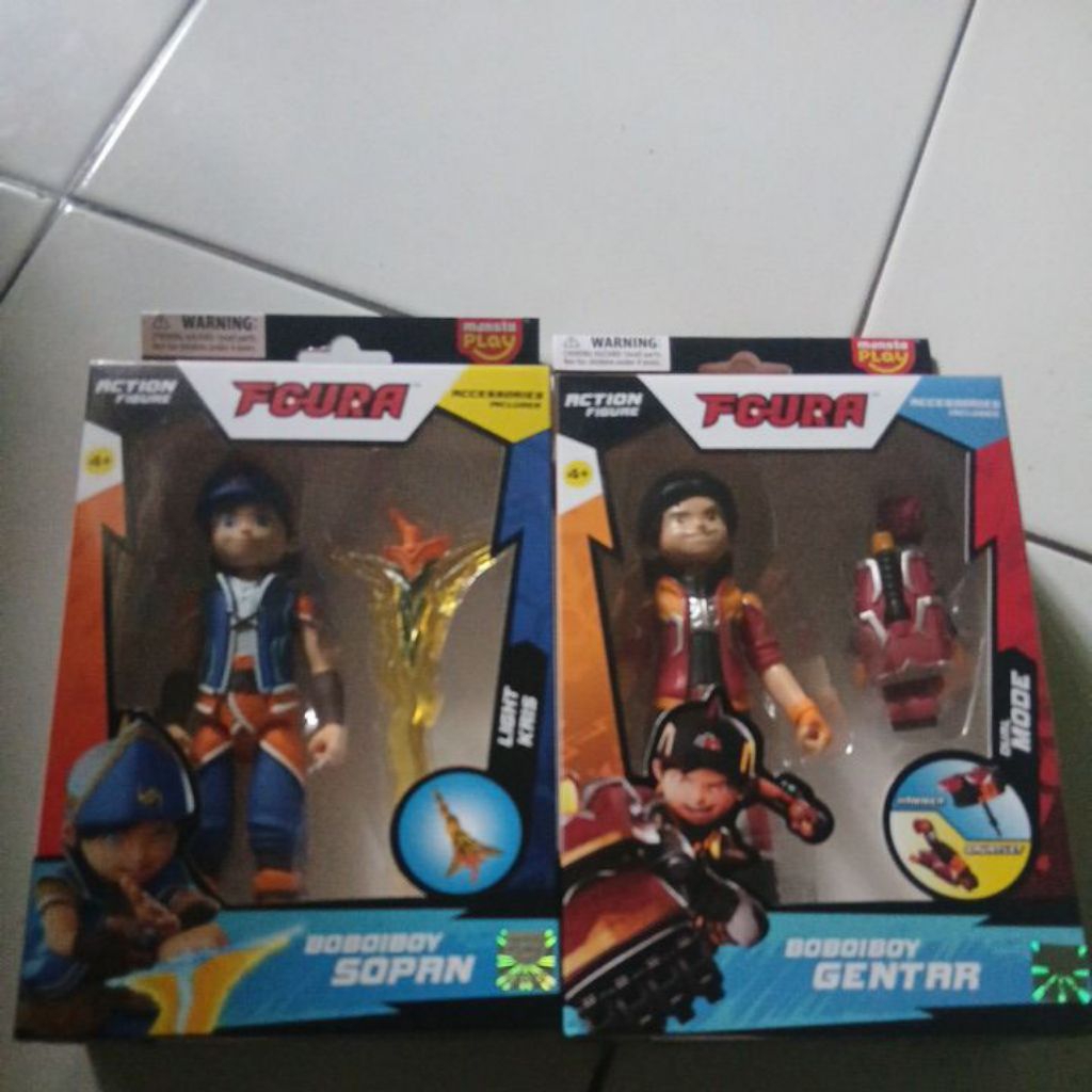 Paket Bundling Action Figure Boboiboy Sopan dan Gentar Fgura Boboiboy
