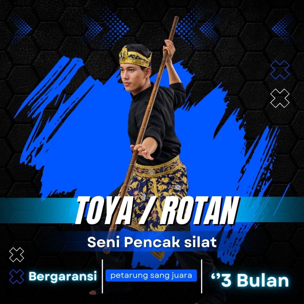 Toya Rotan Pencak silat tongkat rotan pencak silat Seni