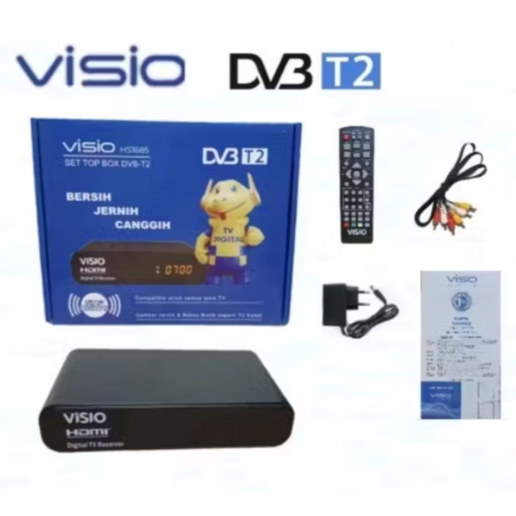 SET TOP BOX VISIO DVB T2 STB VISIO ORIGINAL