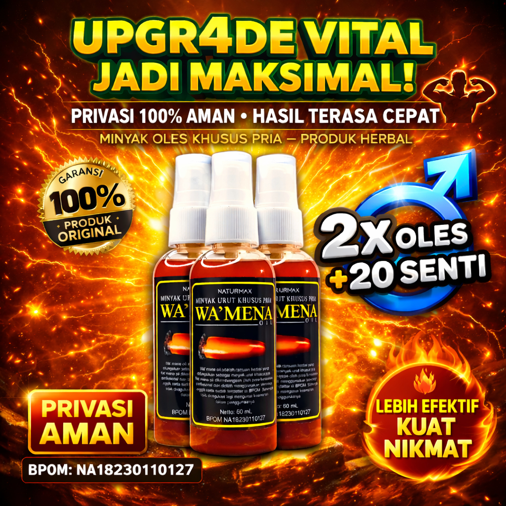 TOP 1 PEMBESAR KelaminLaki Laki Cepat 100% Original Permanen Wamena oil PembesarPenis joni bpom Pali