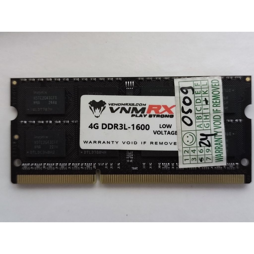 Ram Laptop (Sodimm 4GB DDR3L VenomRX)