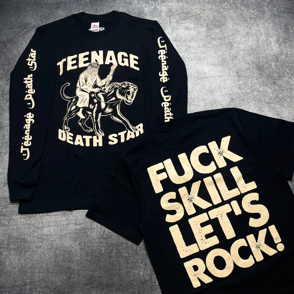 Kaos Teenage Death Star - FUKKK Skill - T-Shirt Long Sleeve Black
