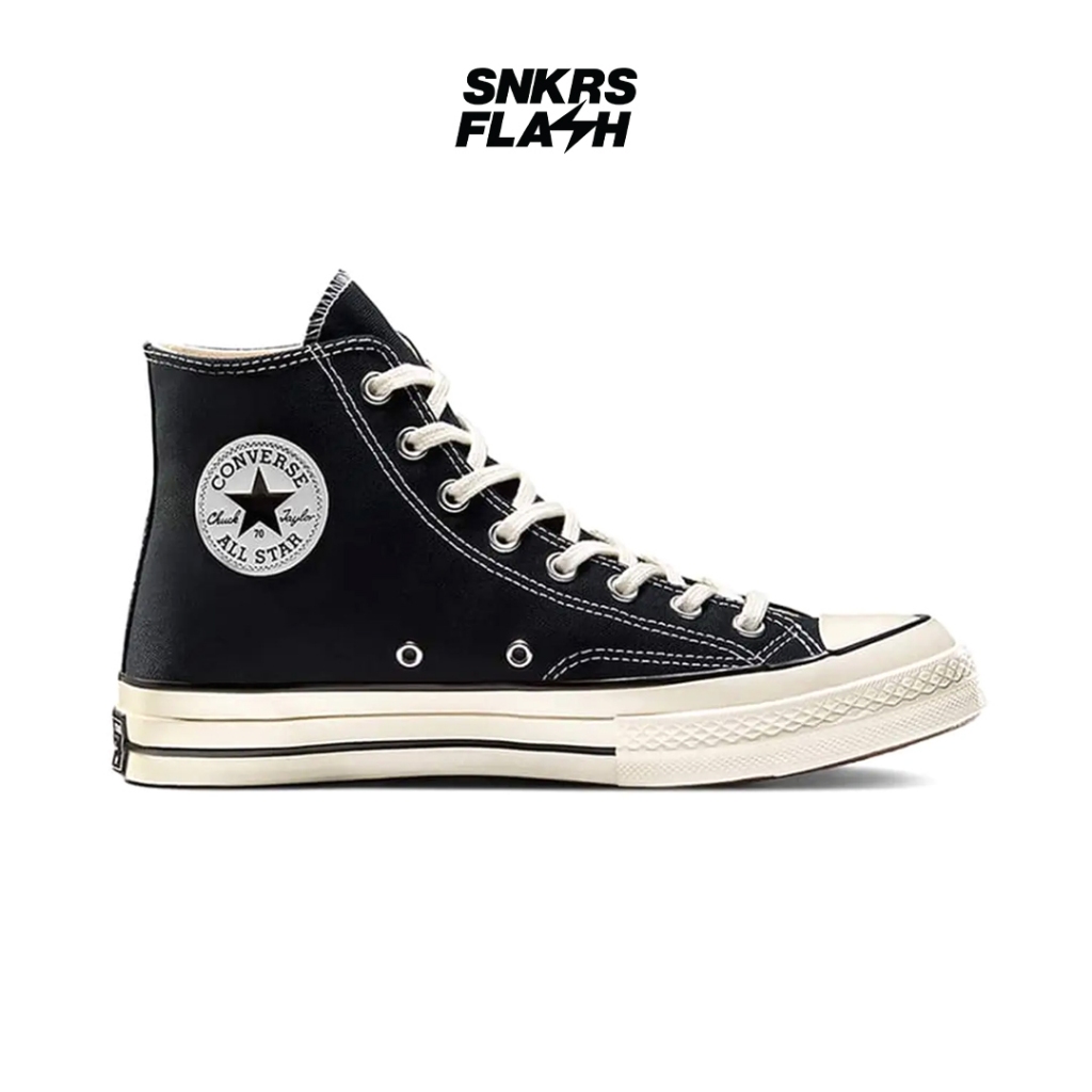 CONVERSE Chuck 70 HI Black Sepatu Sneakers Unisex - 162050C