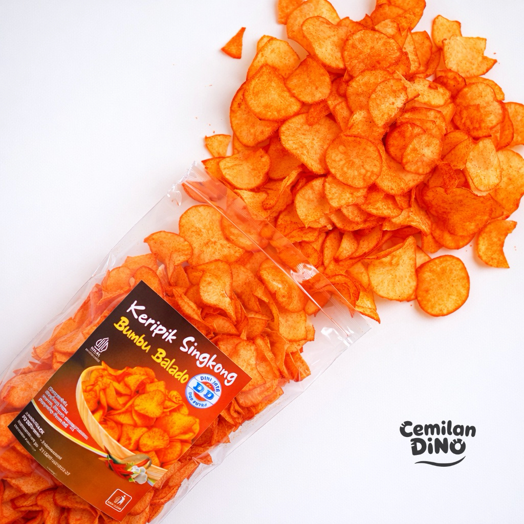 Keripik Singkong Balado Kering 1kg - Pedas Asin Gurih
