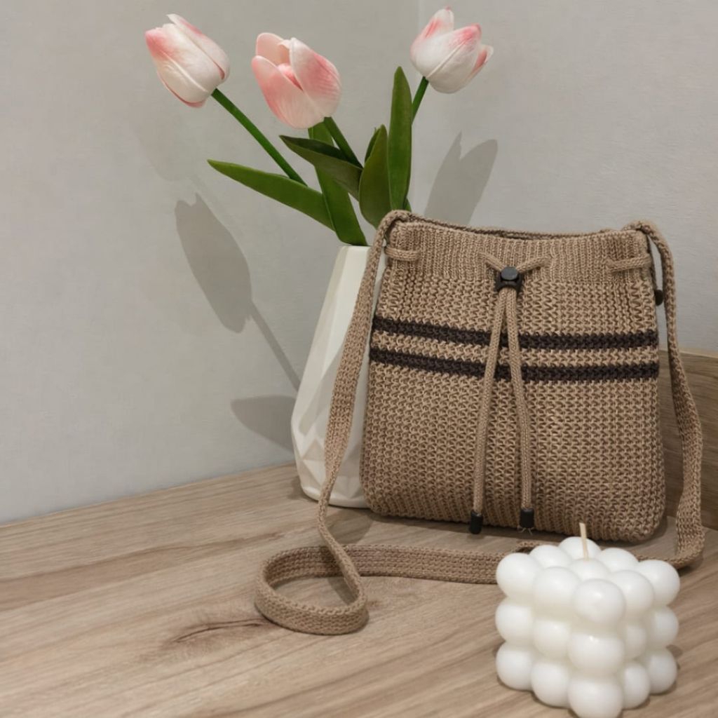 Tas Rajut Anak Perempuan Tas Rajut Selempang Kecil Handmade Simpel