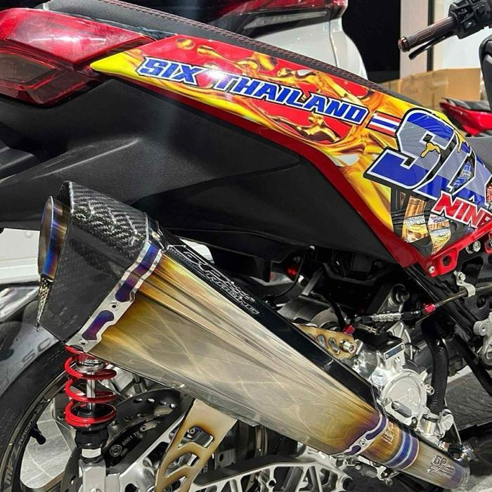 Knalpot Racing Xmax 250/300 GP Racing Titanium 2026 Original Thailand