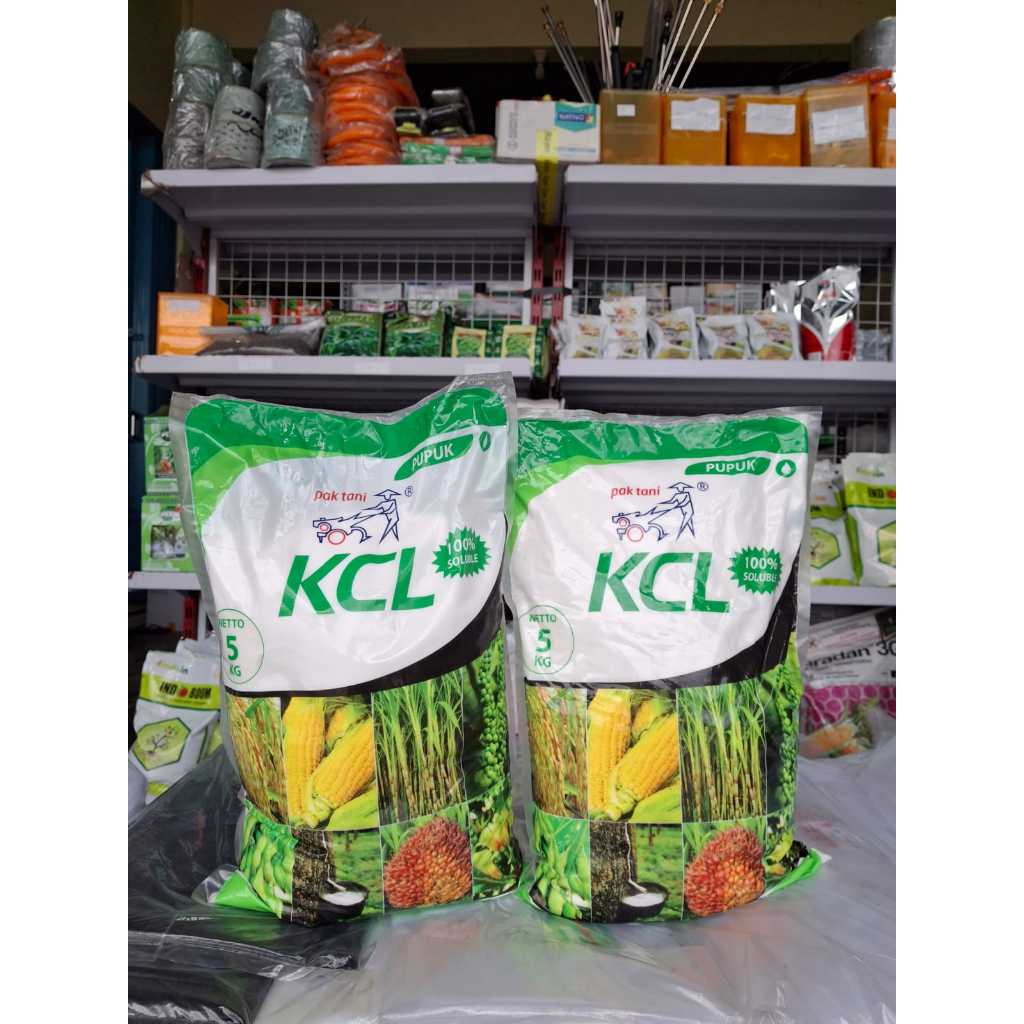 Pupuk KCL 5 KG putih Pak Tani - Larut air, Tinggi Kalium, untuk pembesaran buah