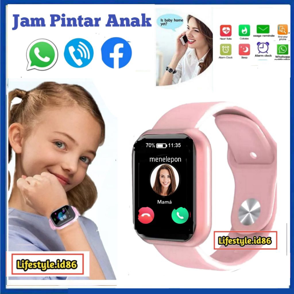 Jam tangan hp Android imoo anak 4G 5G notif Panggilan telephone whatsap Camera Music foto sekolah an