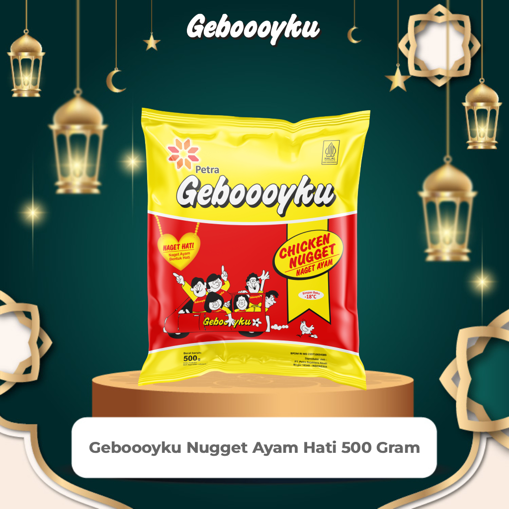 Gebooyku Nugget Ayam Bentuk Hati 500 Gram