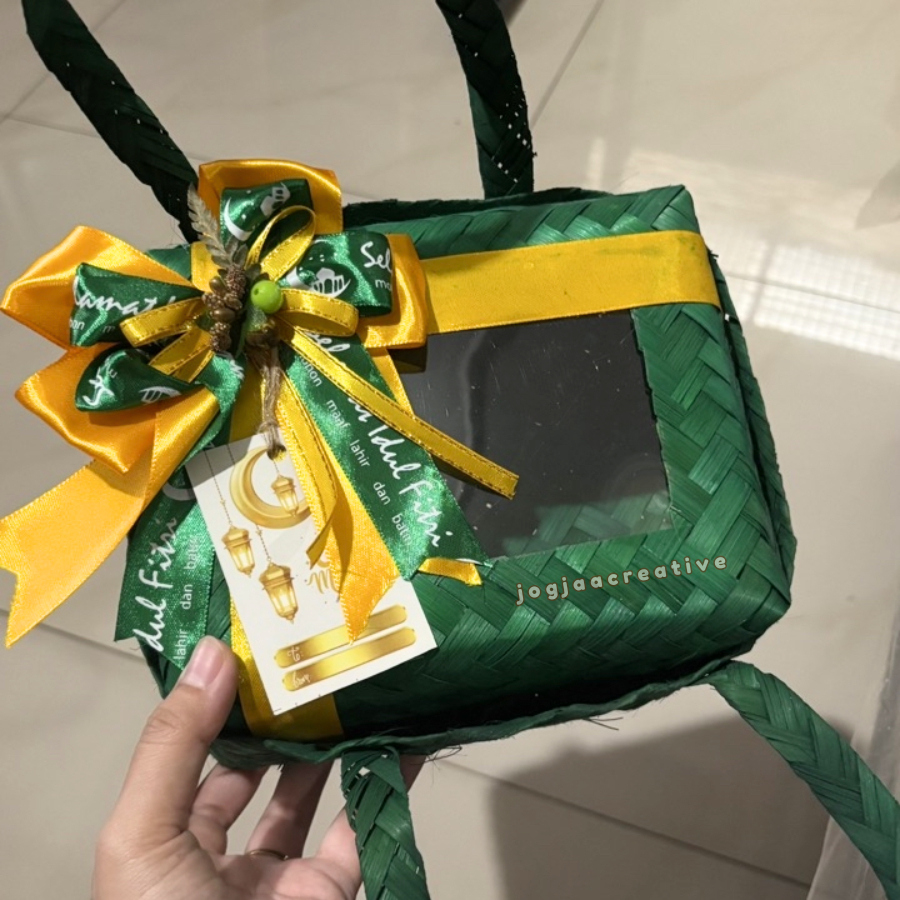 LEBARAN SERIES | BESEK JINJI NG WARNA MIKA PITA SPESIAL LEBARAN | BESEK PERSEGI PANJANG | HAMPERS LE