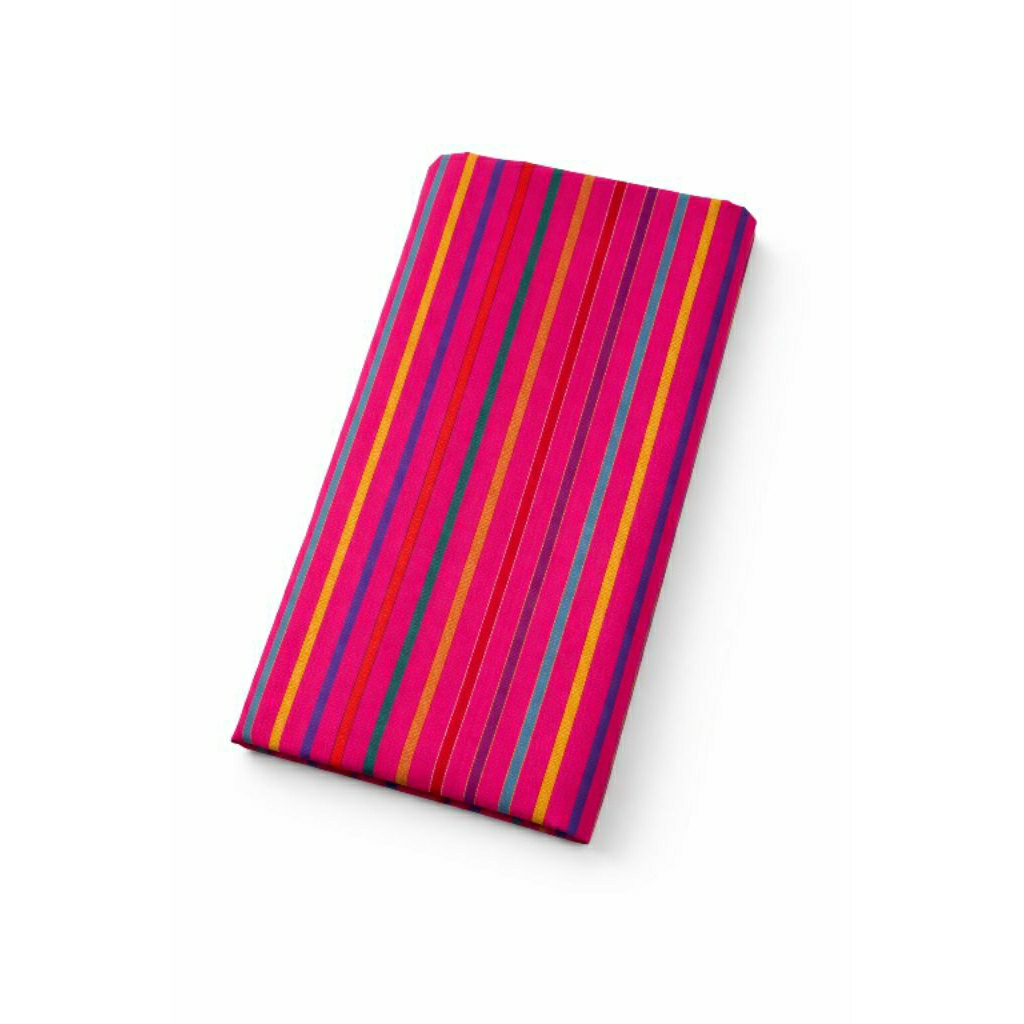 Kain Tenun Lurik Pink Rainbow