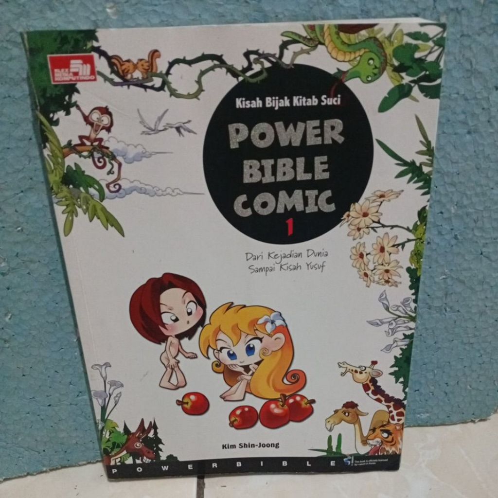BUKU ORIGINAL / buku power Bible comic berwarna
