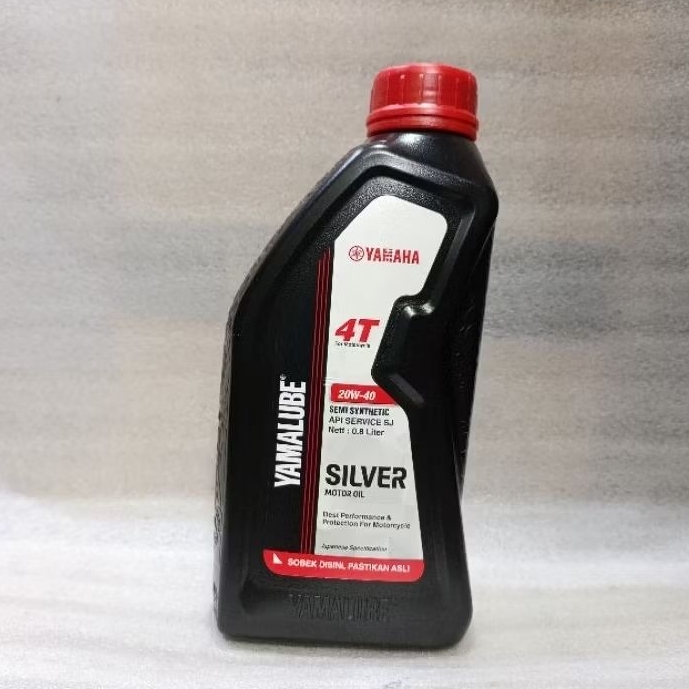 [ DIJAMIN ORI ] OLI YAMALUBE 4T 0.8L SILVER BEBEK OLI MESIN MOTOR 4T ISI: 800ML DIJAMIN 100% OLI ASL