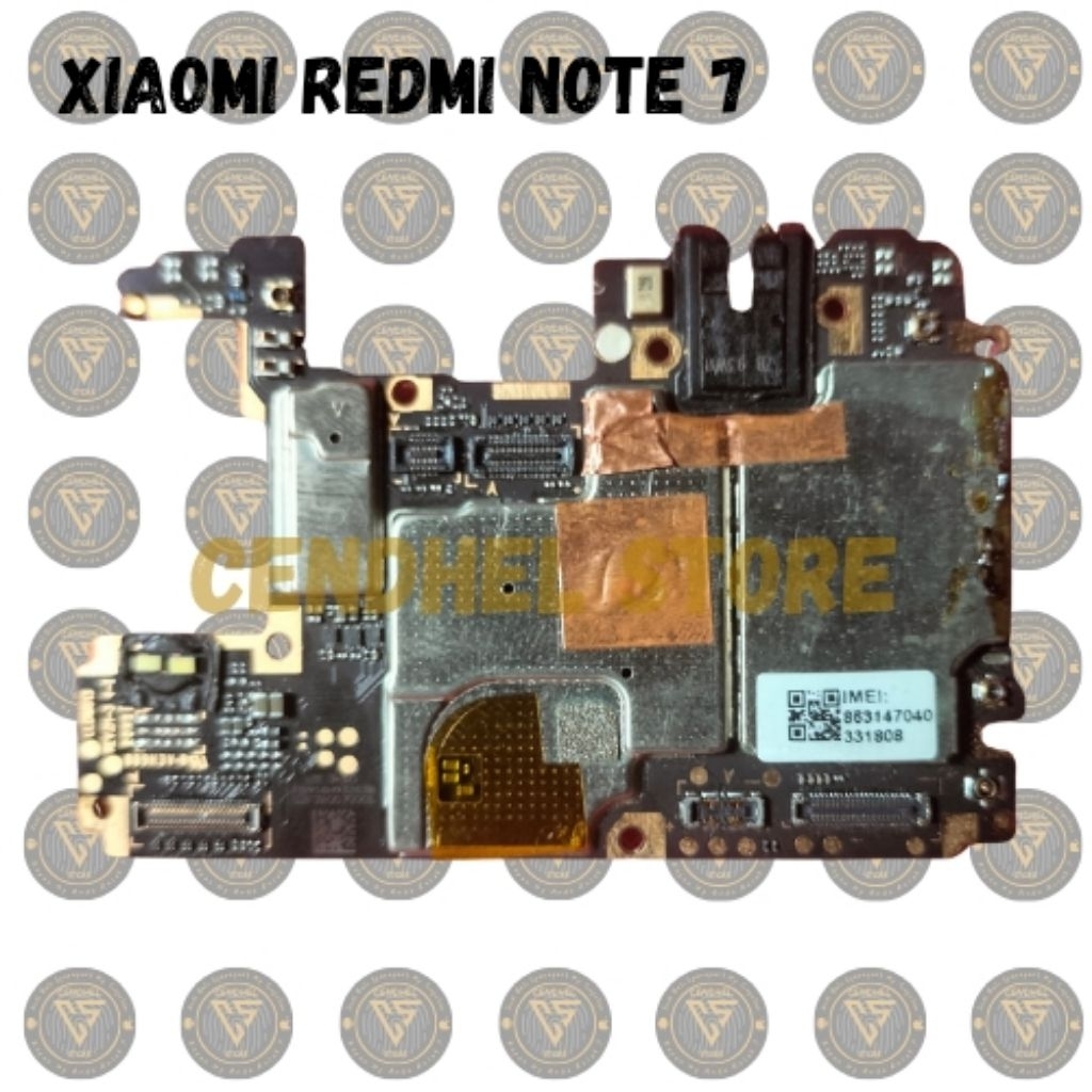 MOTHERBOARD MESIN XIAOMI REDMI NOTE 7 RAM 4/64 GARANSI HIDUP NORMAL
