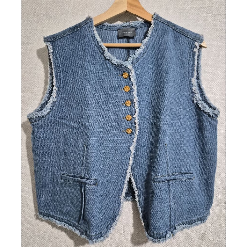THIS IS APRIL VEST DENIM
