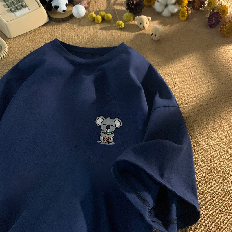 [COD] Fastfash Kaos T shirt Oversize Pria Distro Boneka koala Baju Cowok Keren Trend Lengan Pendek P