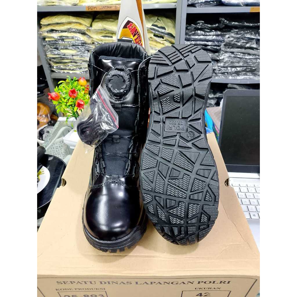 SEPATU TALI PUTAR JATAH  KILAP 2026 /SEPATU PDL TALI PUTAR JATAH