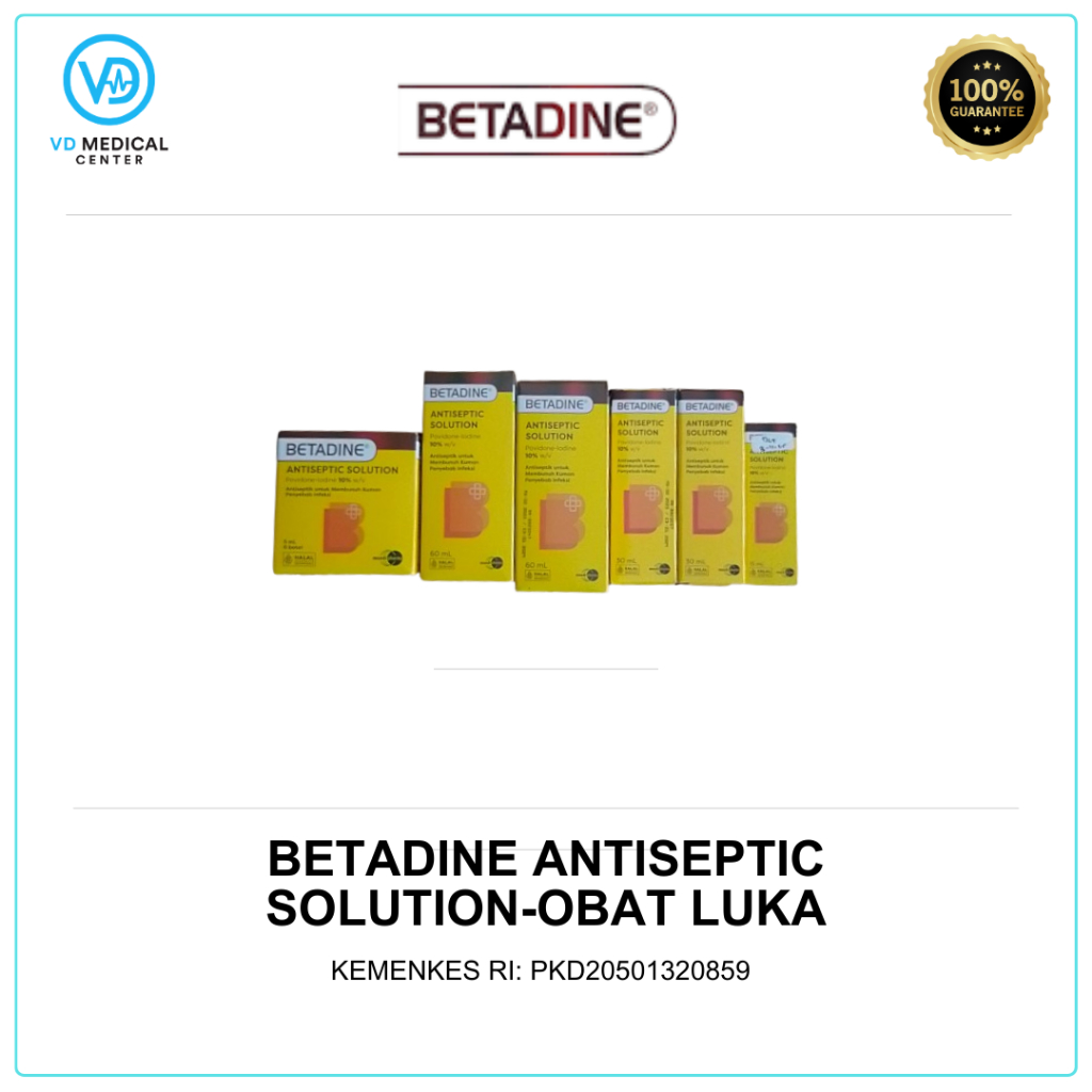 BETADINE Solution 30ml | Antiseptic Membunuh Kuman Luka Luar