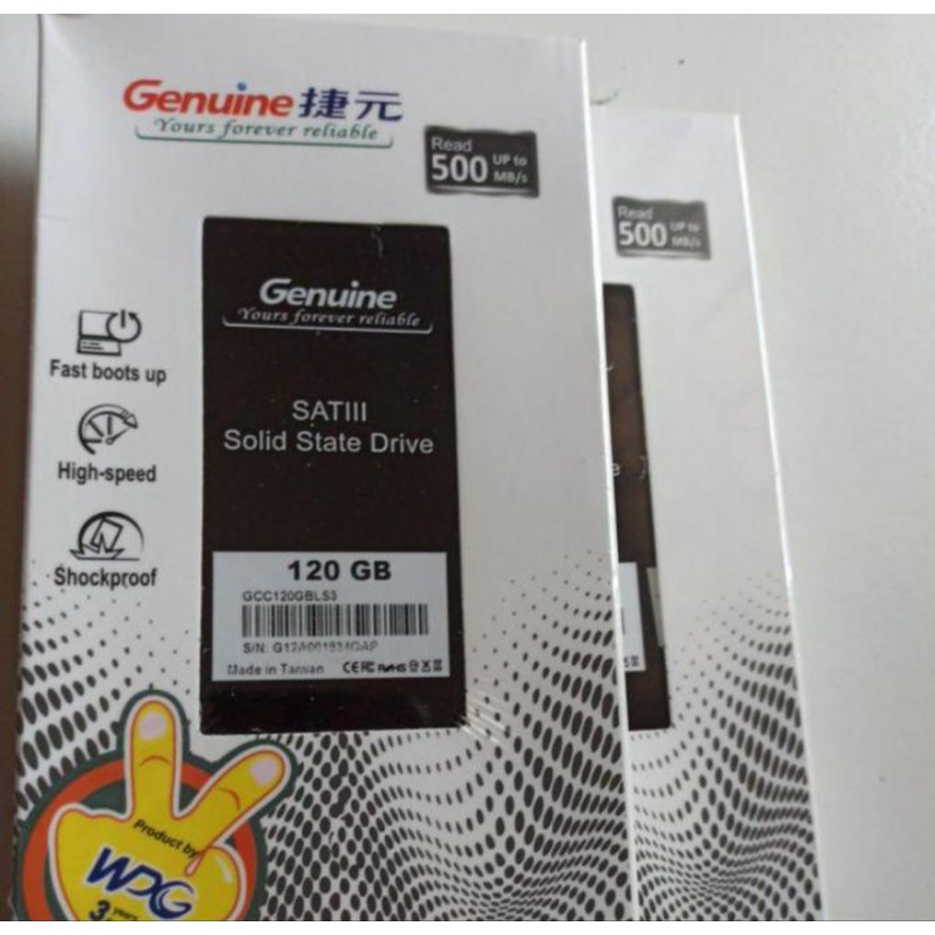 SSD Genuine 120 GB - SATA 3 SSD 120 GB 2.5"