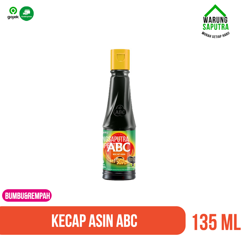 Kecap Asin ABC Botol Kecil 135 mL