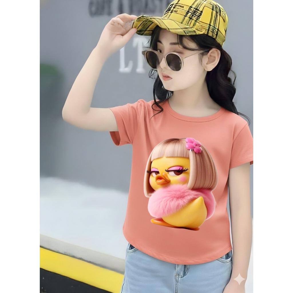 KAOS BOCAH kaos oval oversize anak perempuan spandek oval tante