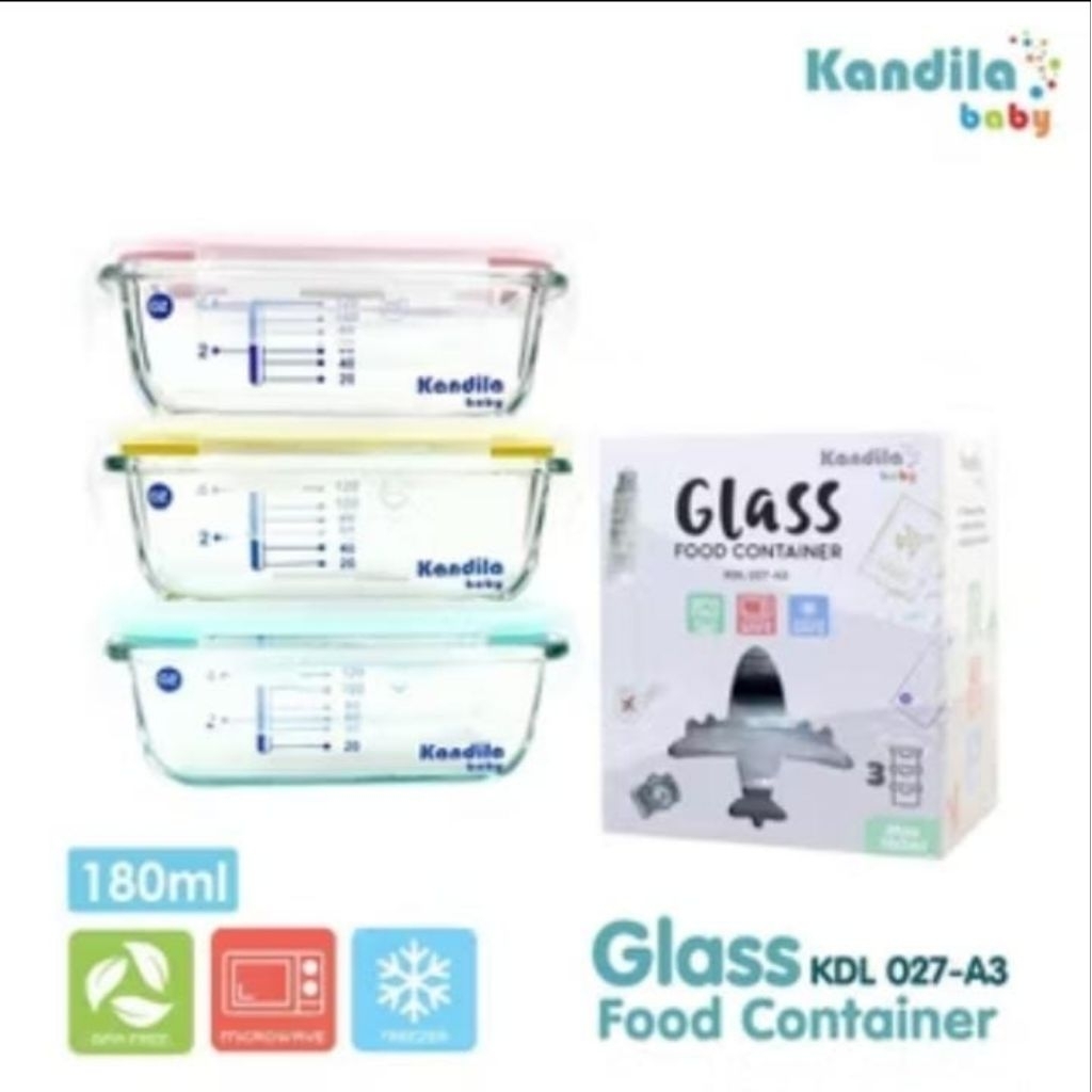 Kandila Baby Glass Food Container KDL 027-A3.
