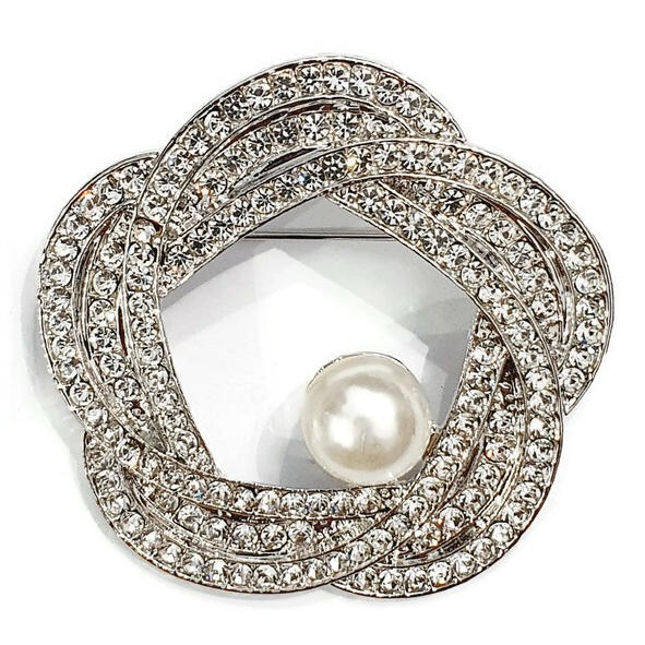 Bros Dada Berlian Permata Mewah/Aksesoris Hijab Jilbab/Bros Korea Kekinian